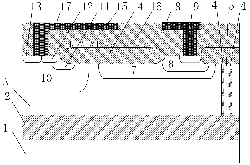 P type metal oxide semiconductor transistor for plasma display panel (PDP) driving chip