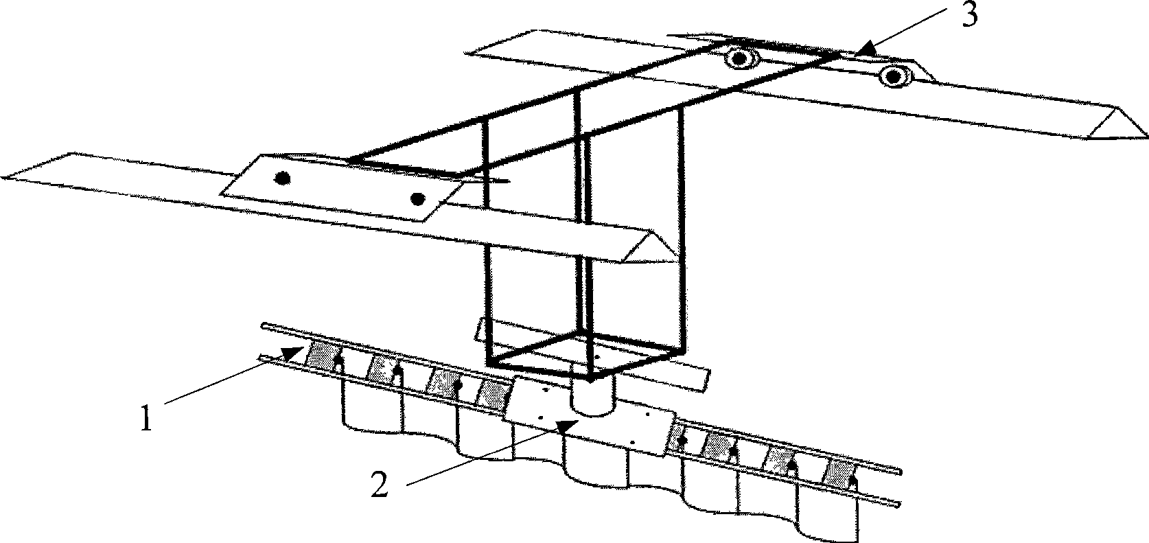 Bionic long fin fluctuating propulsion experimental apparatus