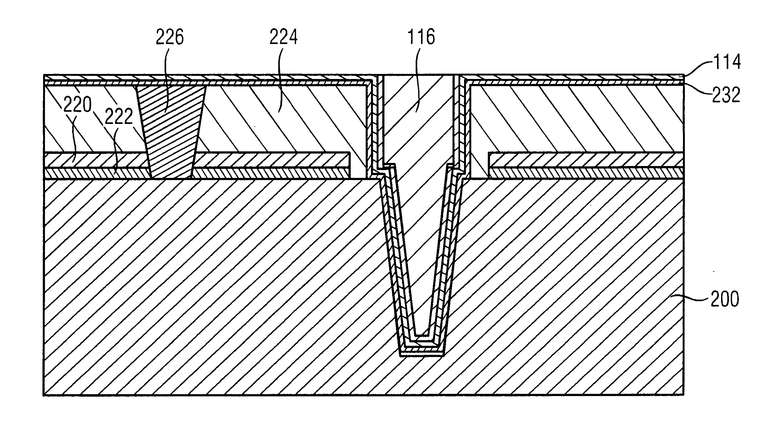 Method for fabrication of a contact structure