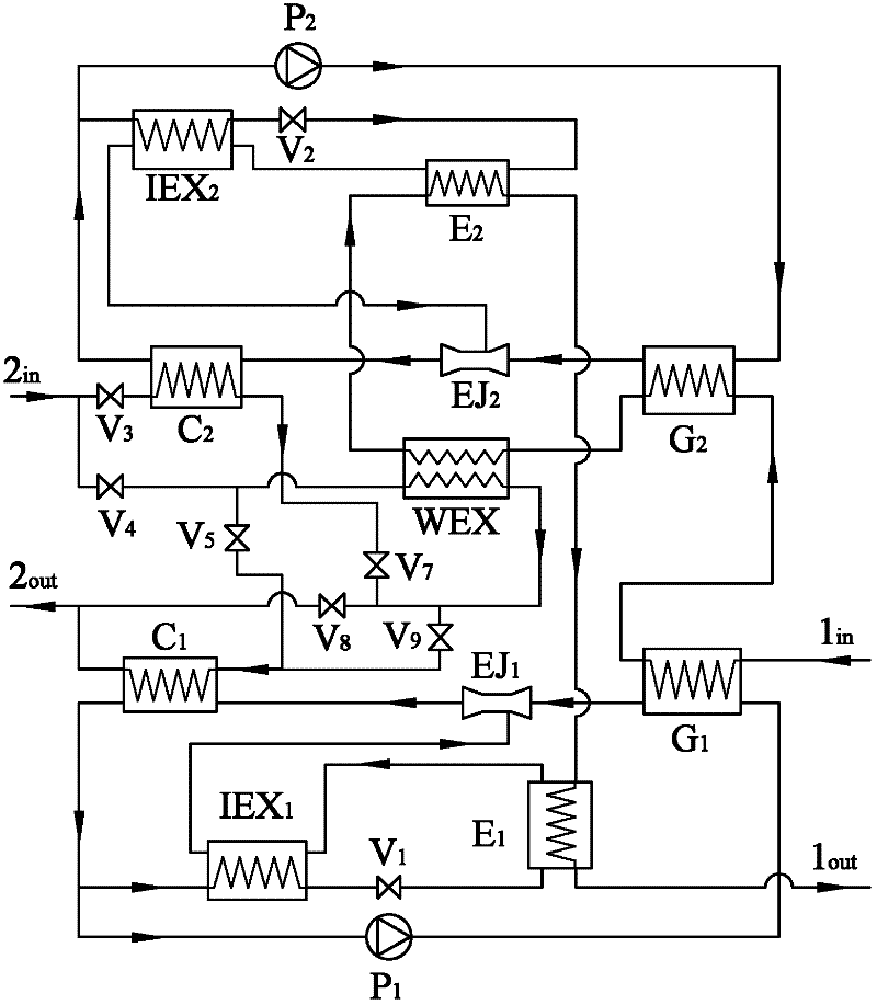 Two-stage injection heat pump type heat exchange unit