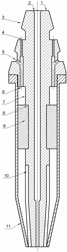 A gas cutting nozzle with catalytic combustion