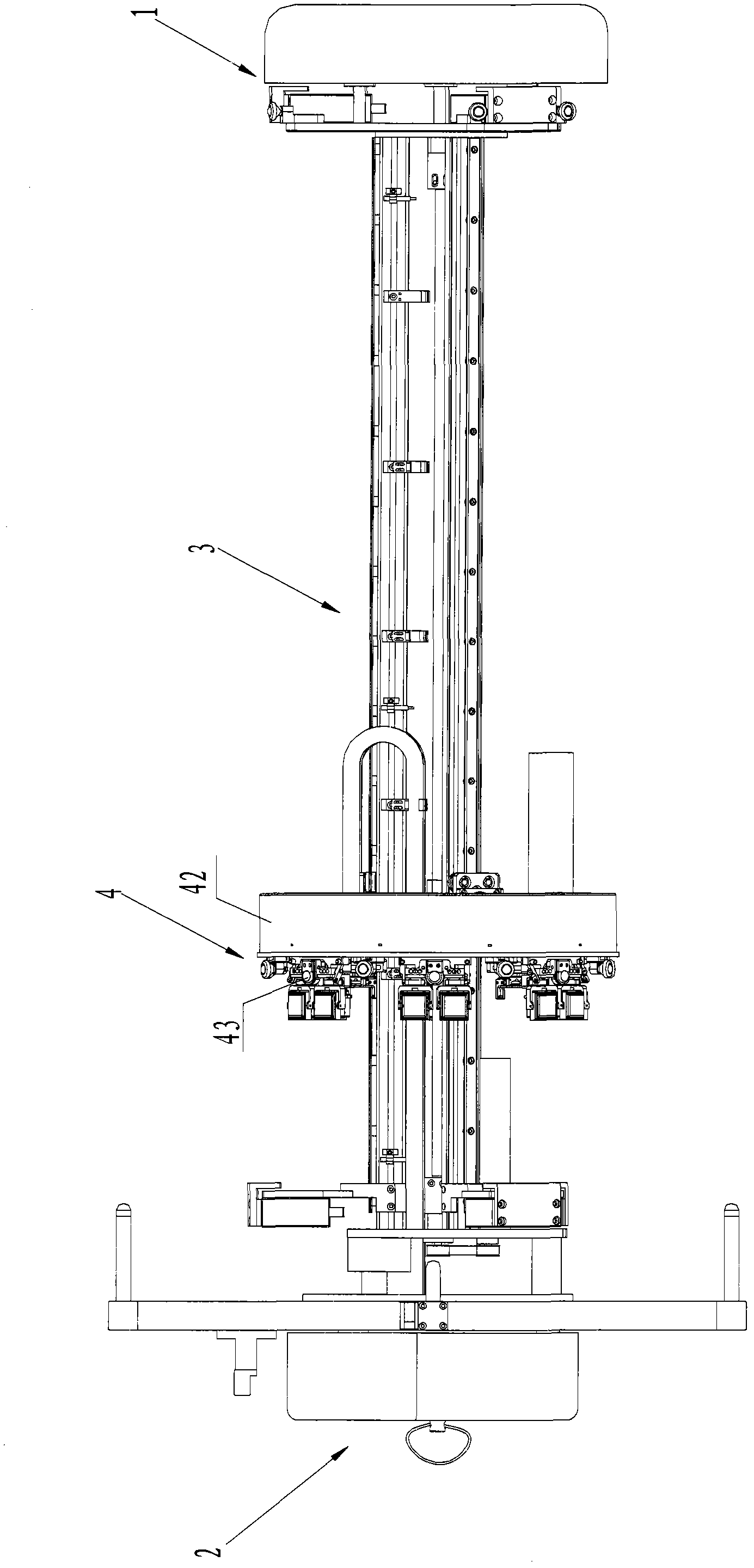 Probe frame of supersonic inspection device for weld joint at safe end of nuclear reactor pressure vessel