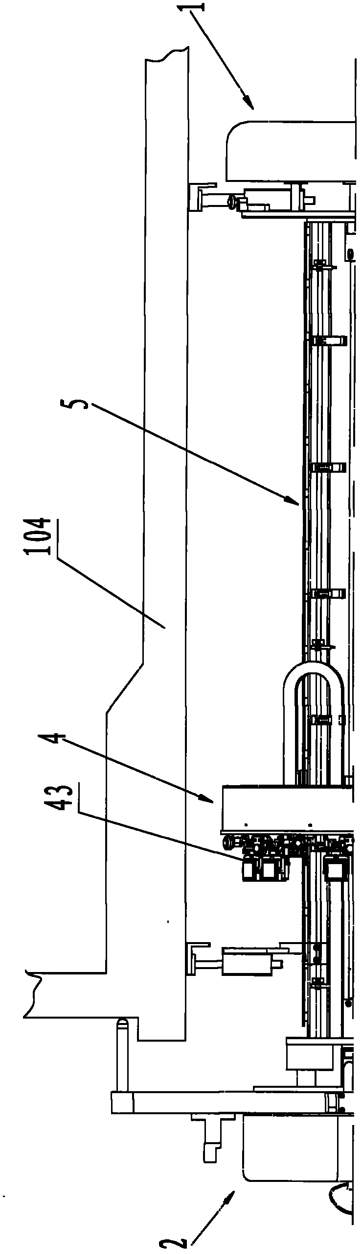 Probe frame of supersonic inspection device for weld joint at safe end of nuclear reactor pressure vessel