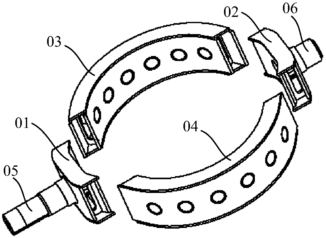 Split support ring and manufacturing method thereof
