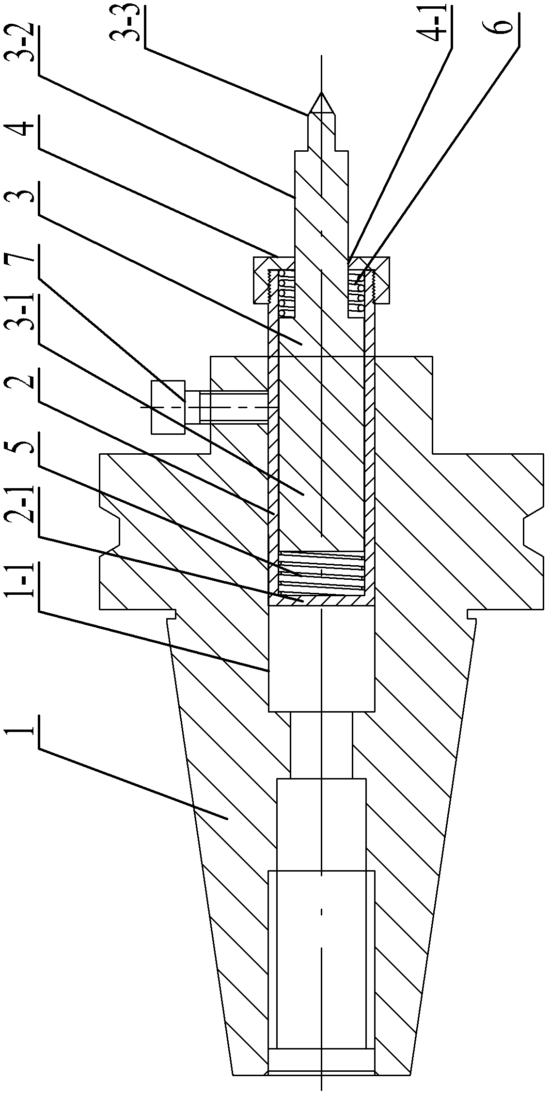 Line-marking tool for numerical control milling machine and line-marking method thereof