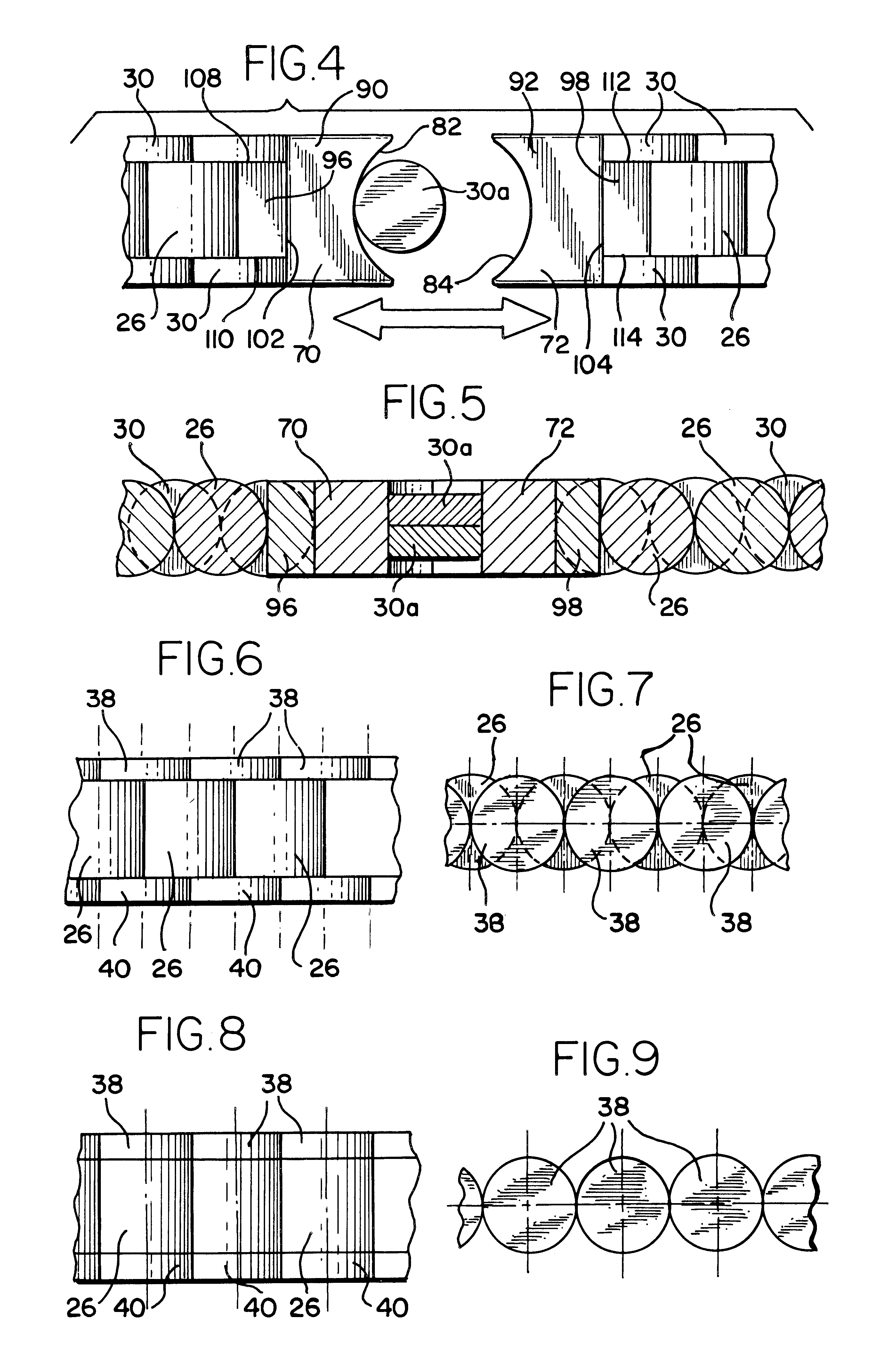 Pinless articulated band