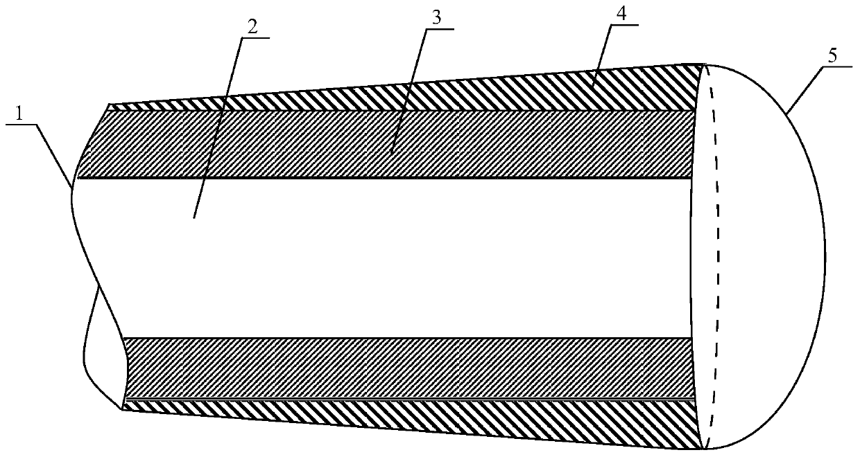 Photocatalytic hollow silica optical fiber and manufacturing method