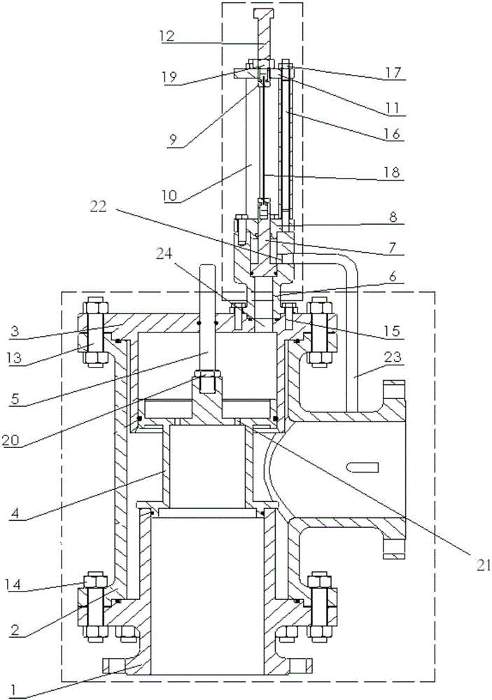 Pilot-operated blasting type pressure relief device