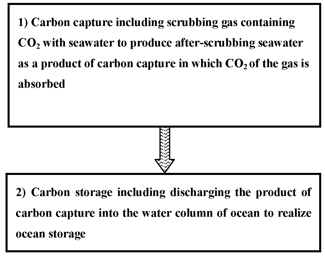 Process and apparatus of ocean carbon capture and storage