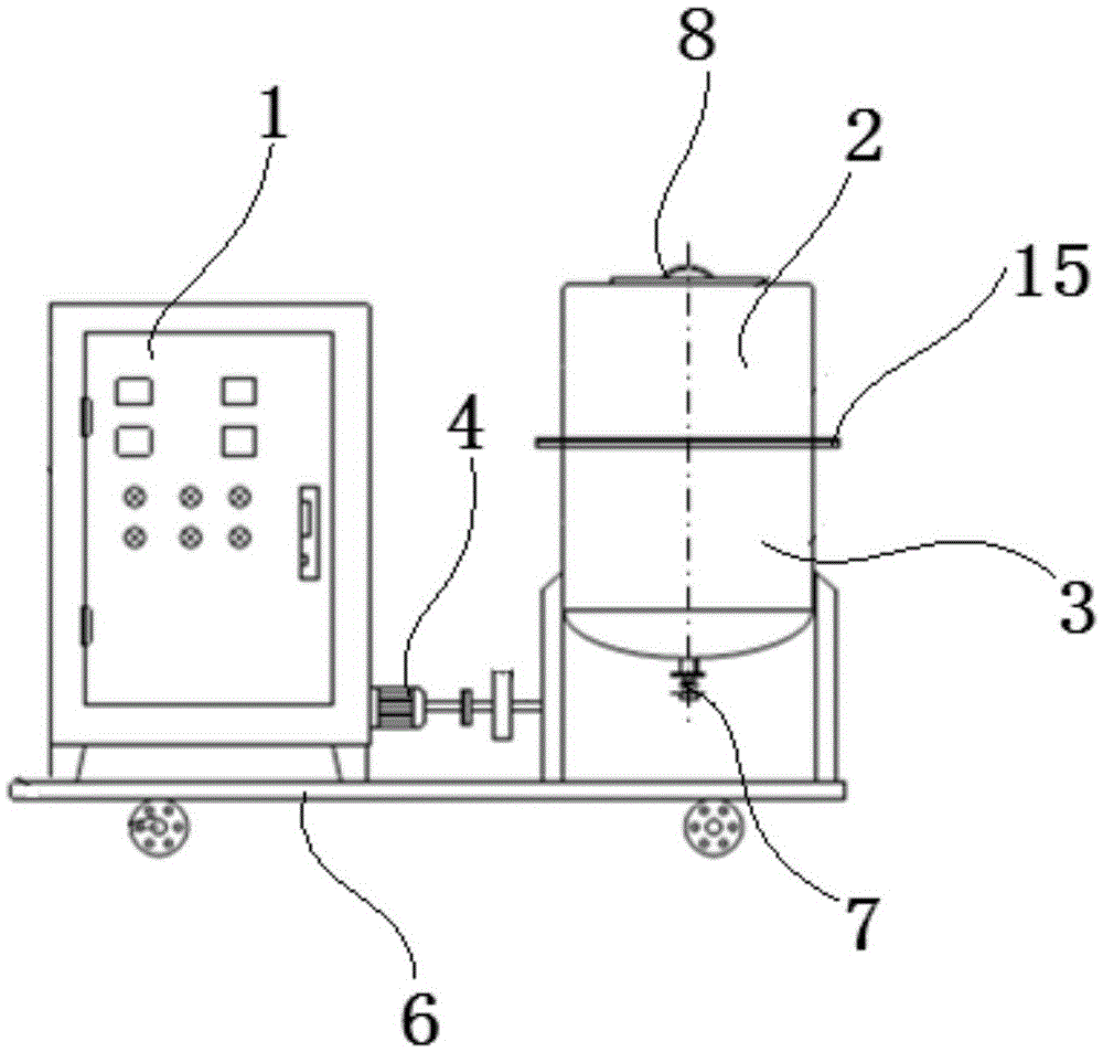 A heat-sensitive organic compound heating and melting device