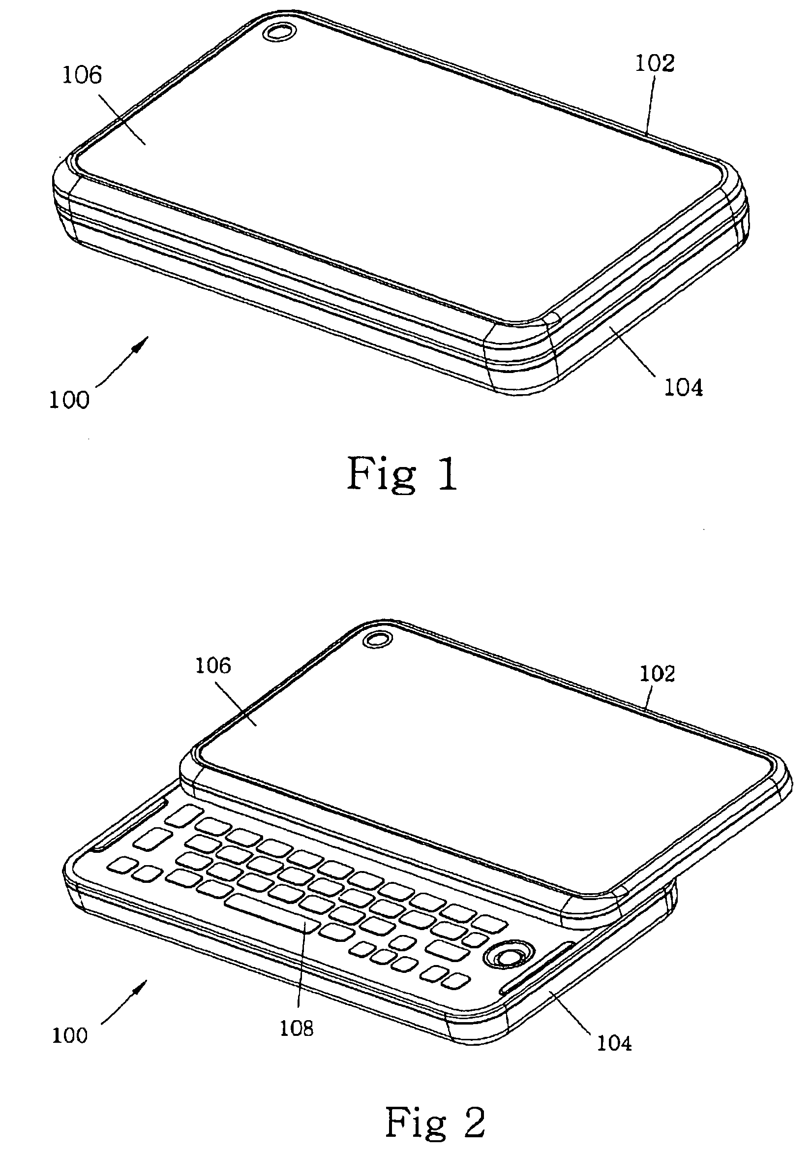 Communication device with stickup structure