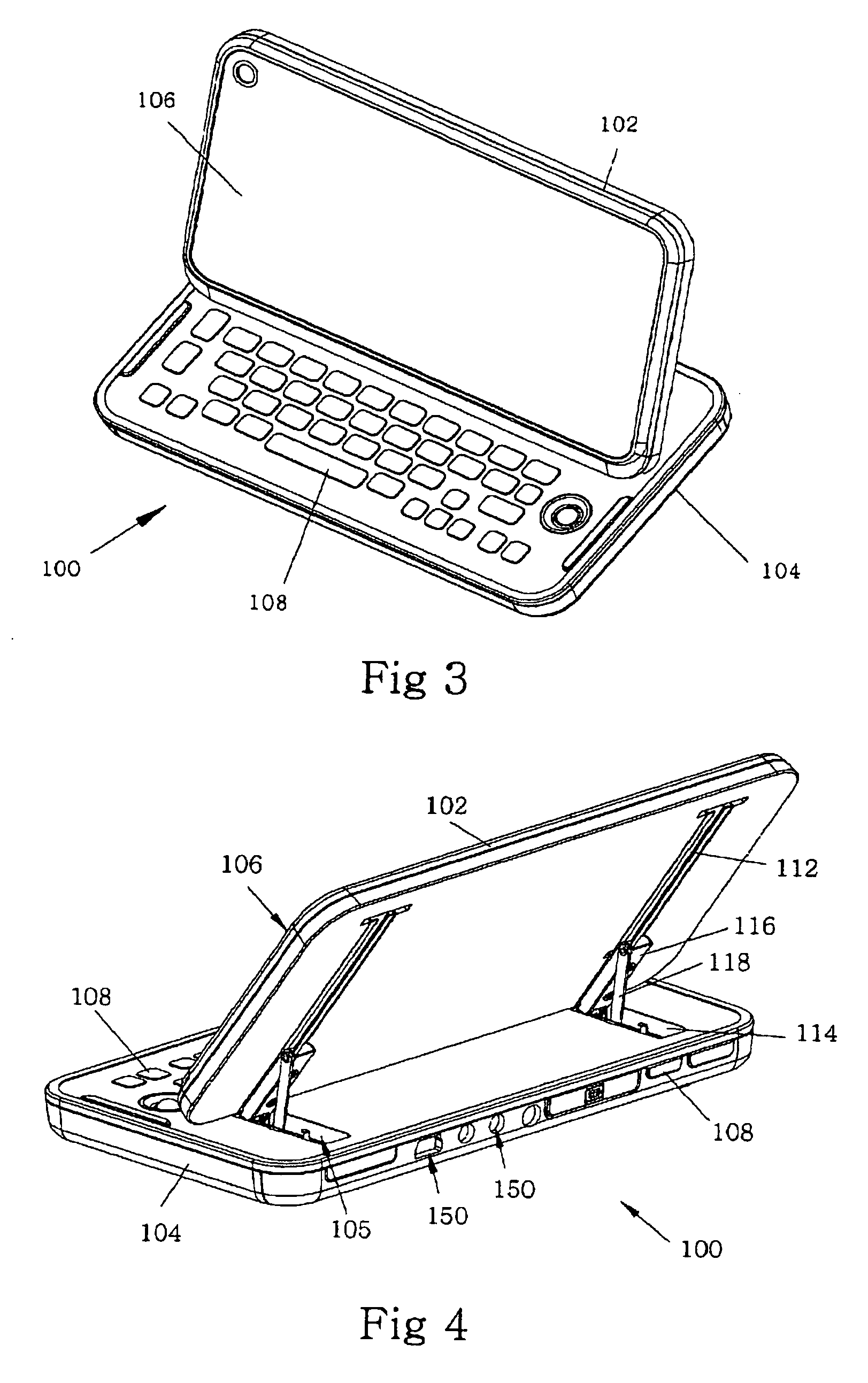 Communication device with stickup structure