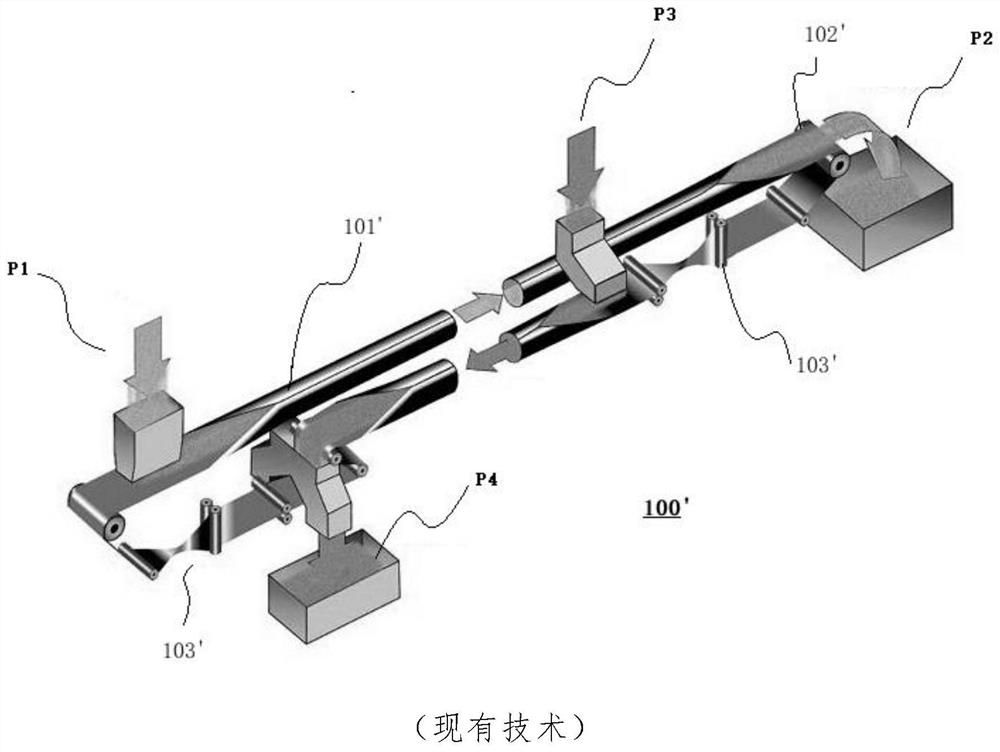 Closed conveying device based on involution closed pipe belt and QHSE operation method