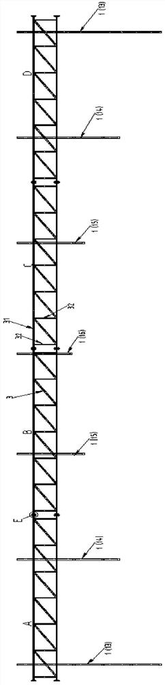 Bent-arc roof panel transportation jig frame