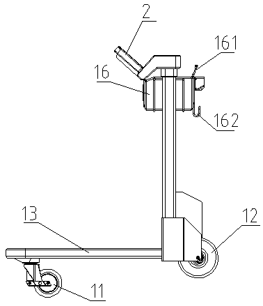 An airport intelligent luggage cart