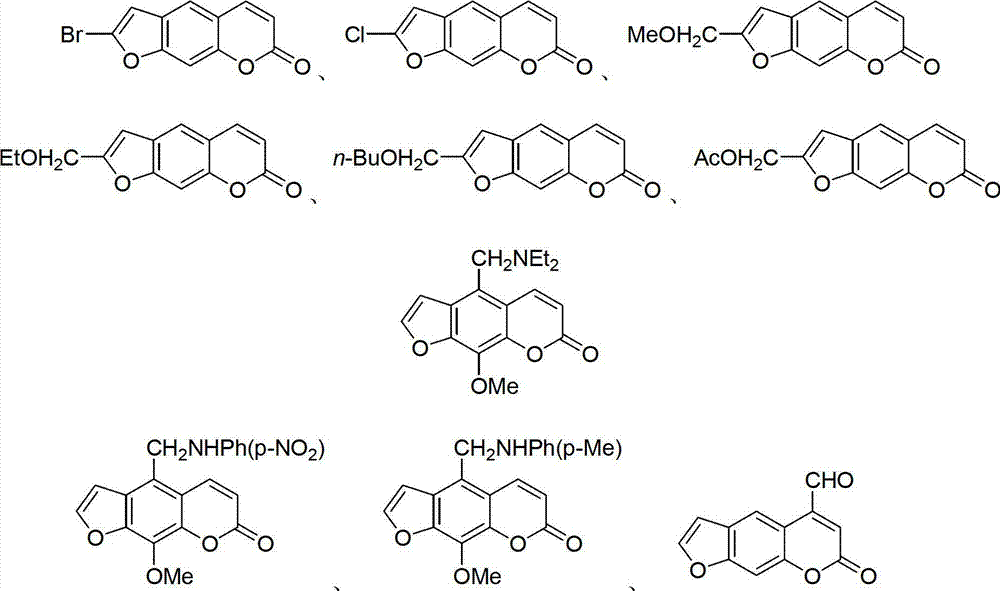 Furocoumarin compound and application thereof