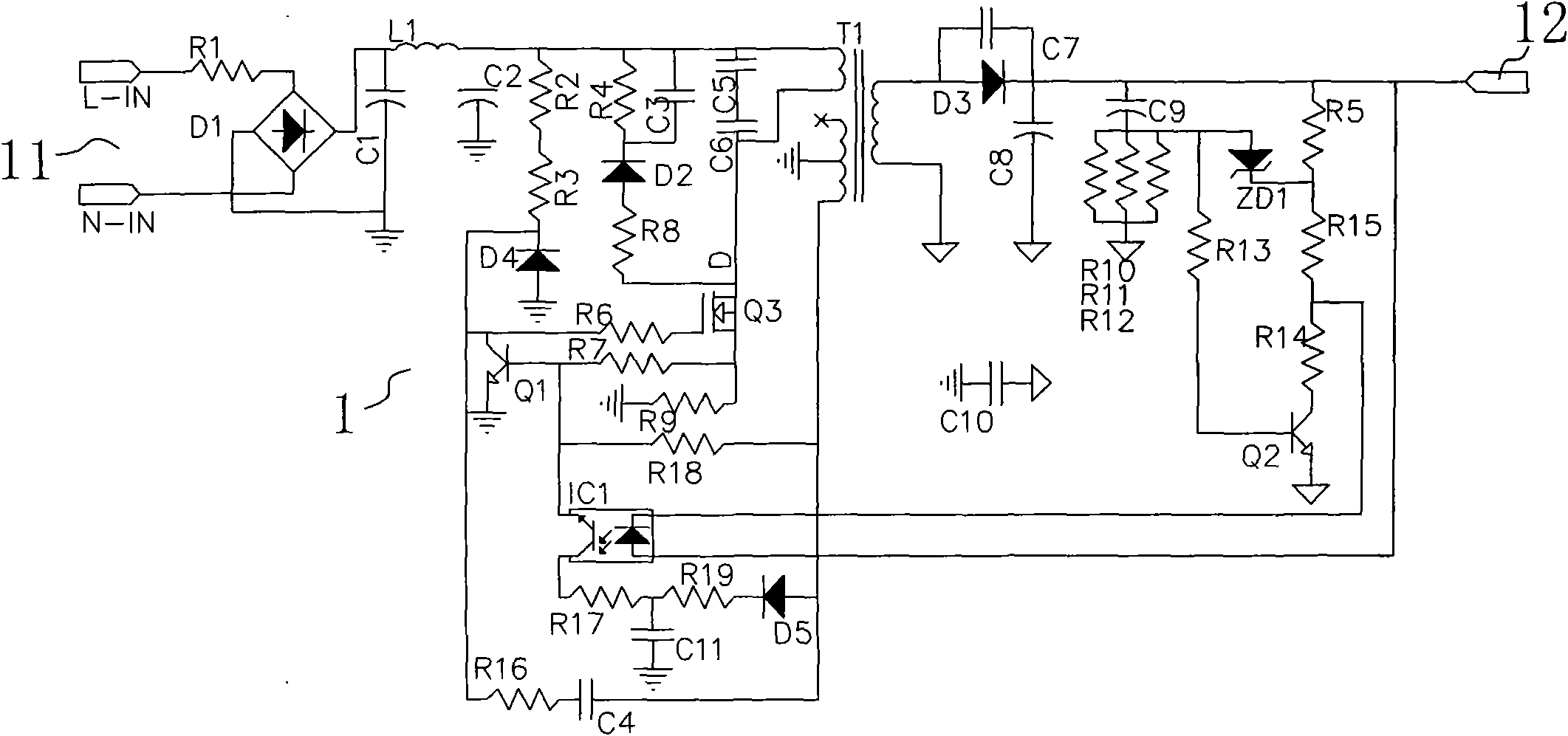 Touch-type touch control switch