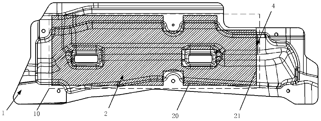 Sound-absorbing and heat-insulating pad of automobile engine compartment