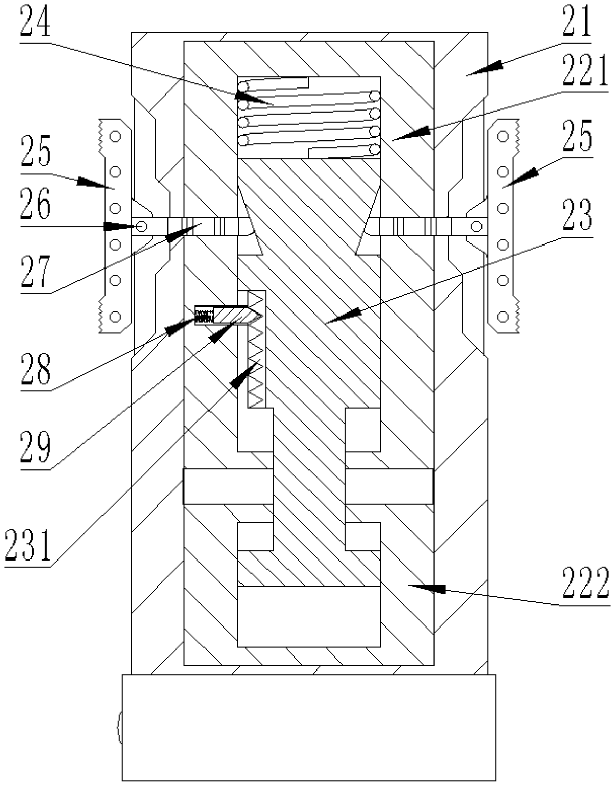 Oil well single-cylinder double-well casing mechanical electrical cutting device