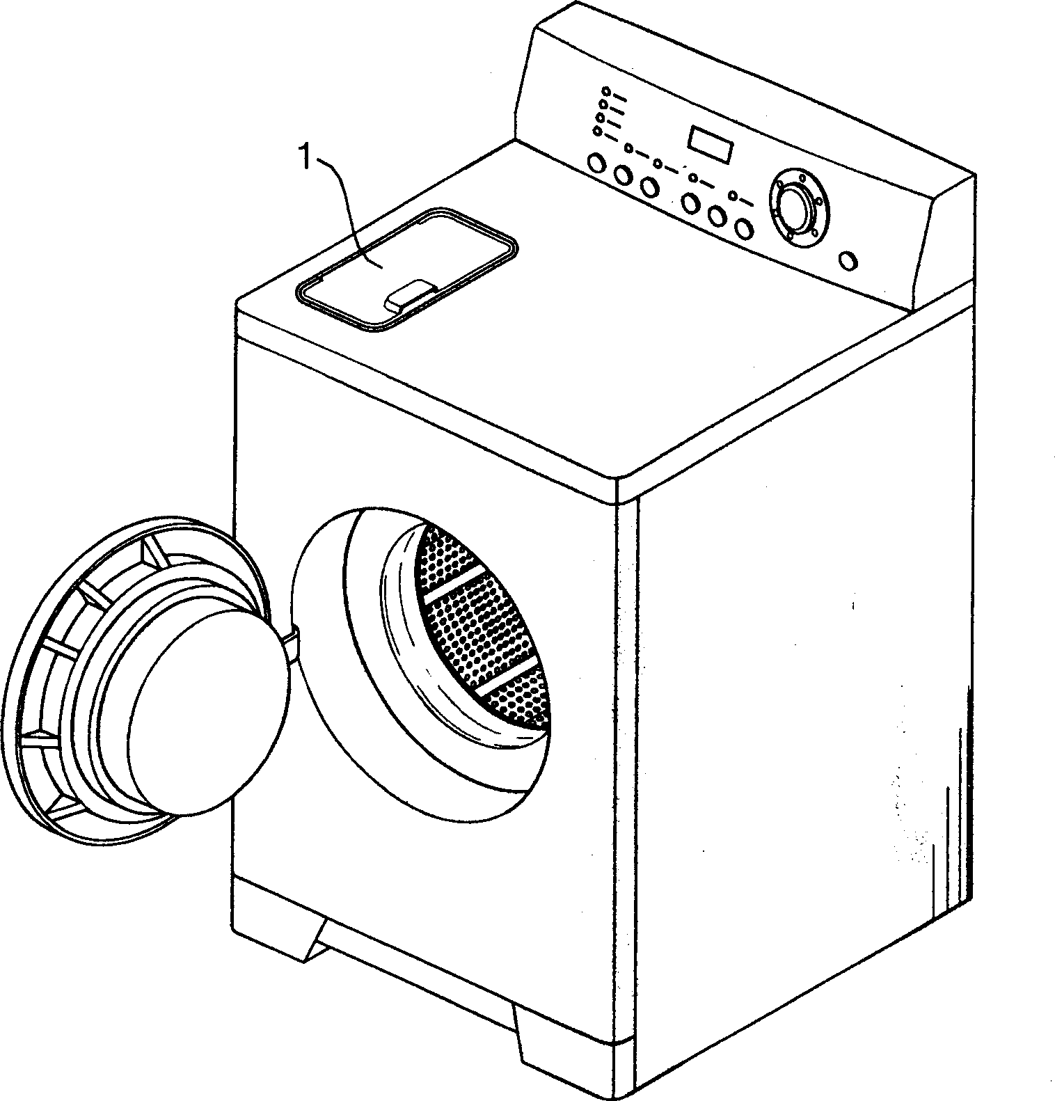 Detergent put-in device for washing machine