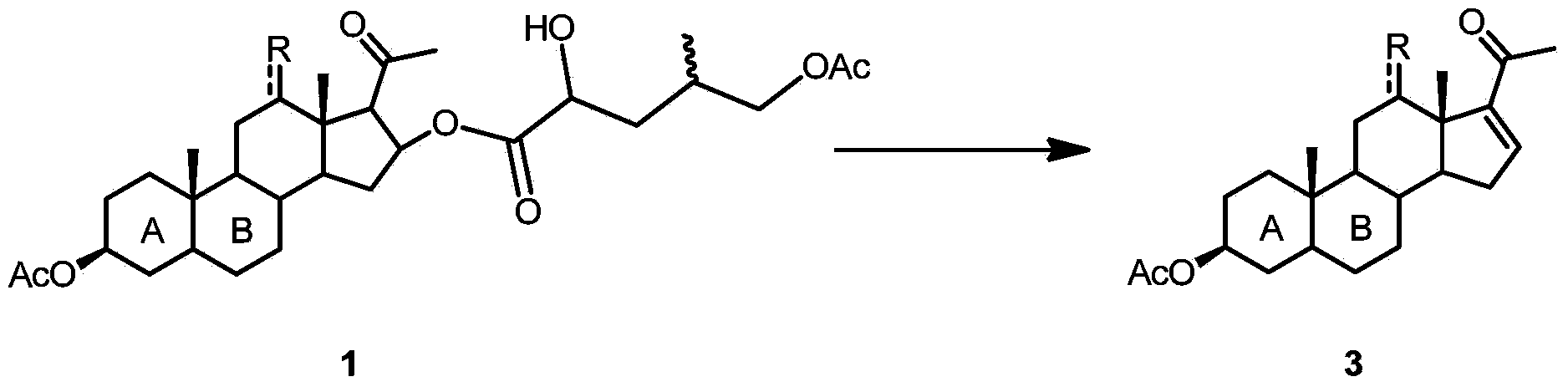 16-(2'-hydroxyl-4'-methyl-5'-acetoxyl) amyl acyloxy acetic acid progesterone alcohol compound as well as synthetic method and application thereof