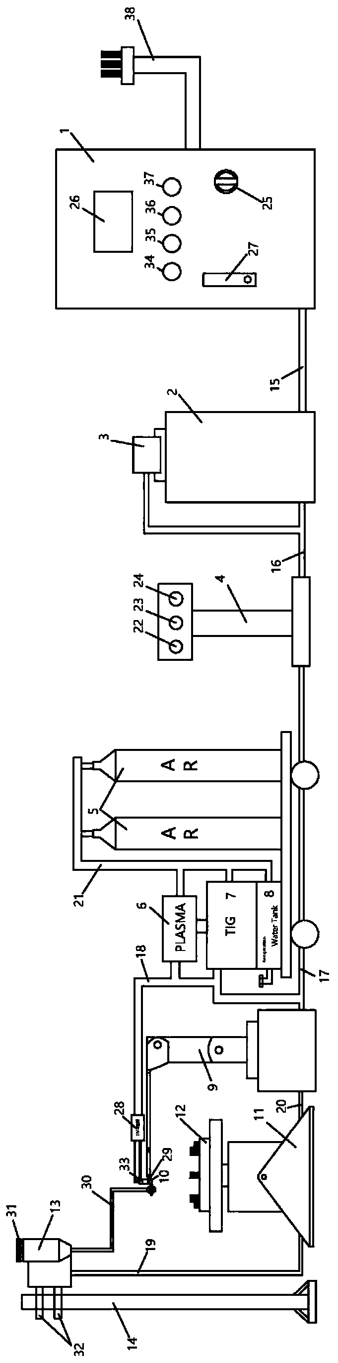 Robot automatic welding system for PTA process and using method thereof
