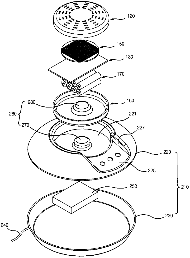 Portable wireless sterilizer and assembly thereof