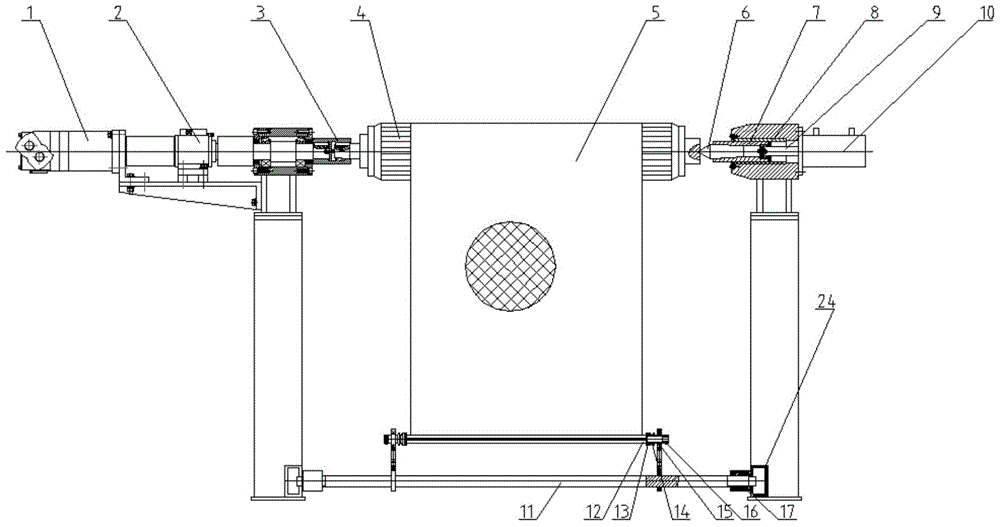 A device for testing the tension of net lifting on the side