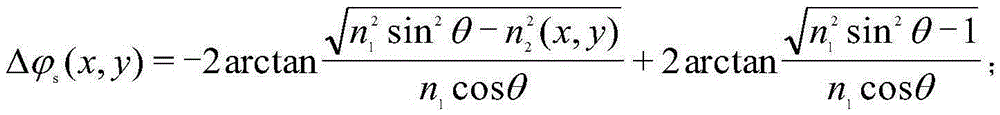 Refractive index two-dimensional distribution dynamic measurement method