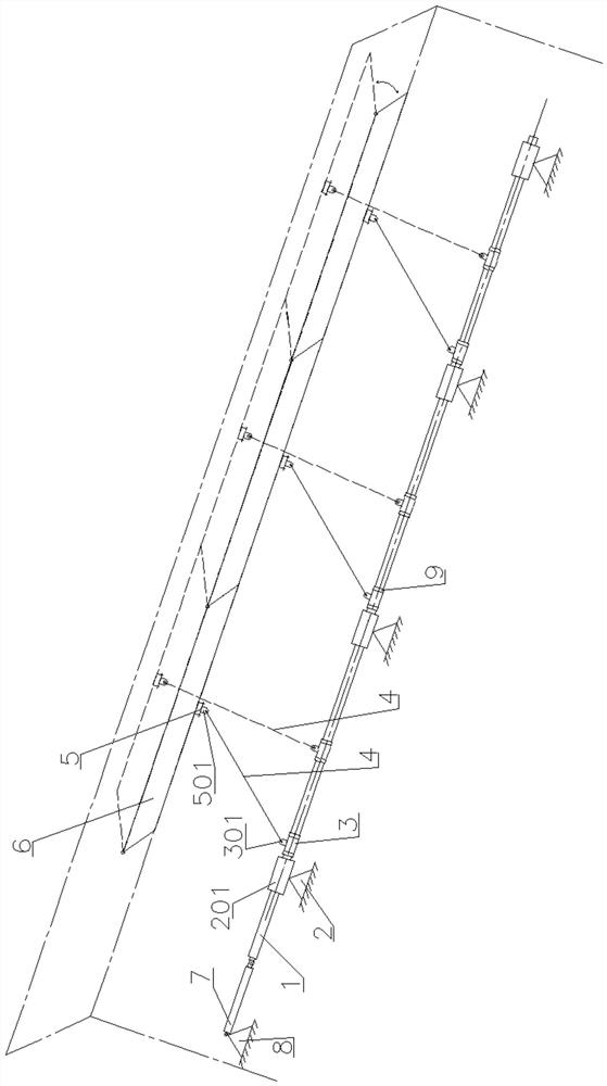 Suspension window opening and closing control device