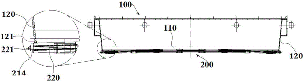 Method for assembling tundish prestressing force applying mechanism and preparation technology of downwarping-preventing tundish