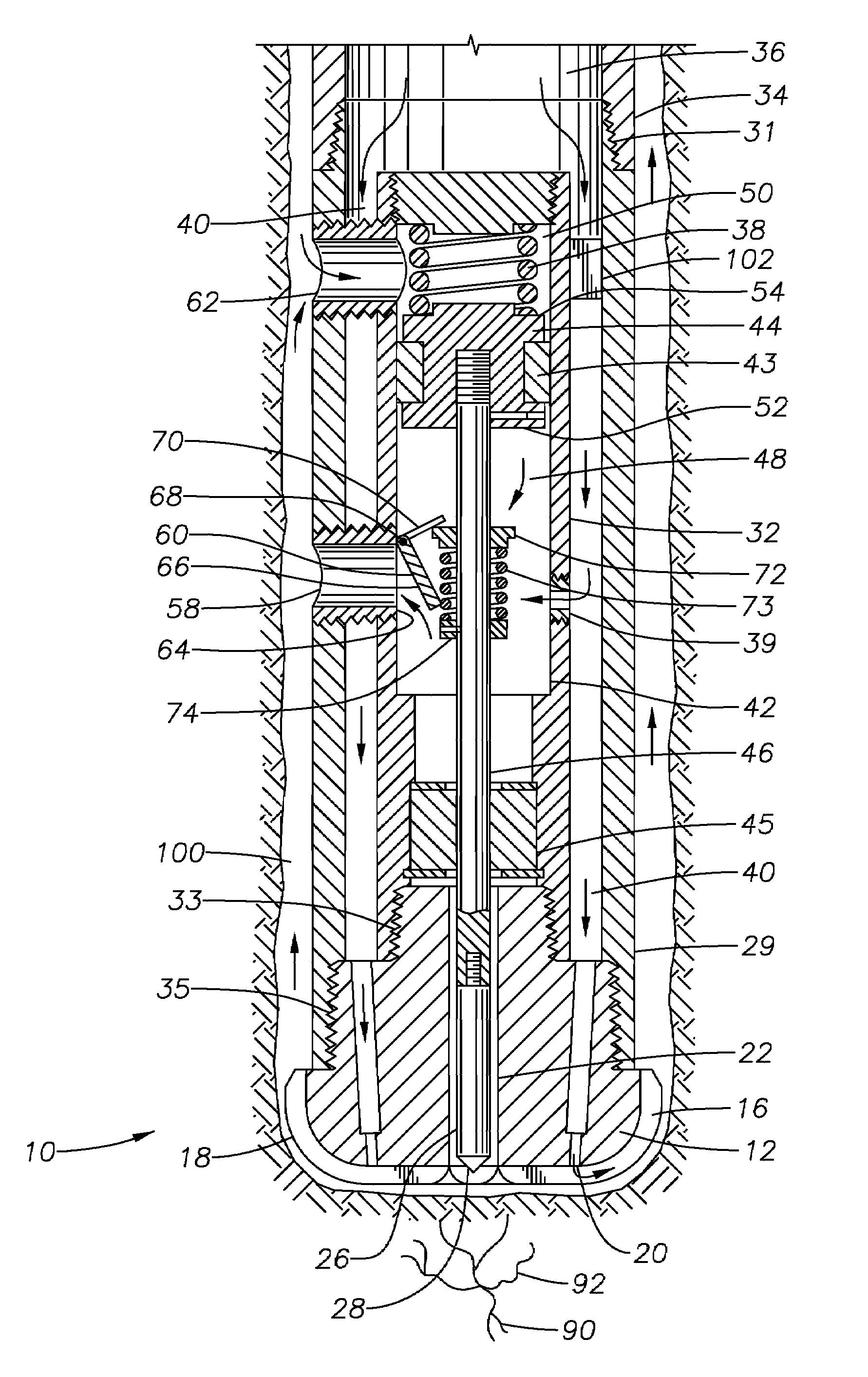 Rotary and mud-powered percussive drill bit assembly and method