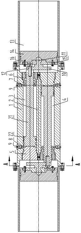 Integrated double oil cylinder