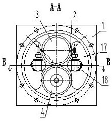 Integrated double oil cylinder