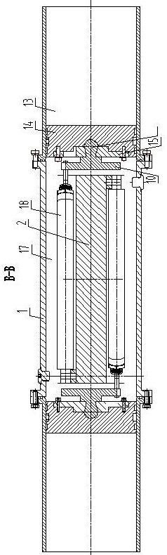 Integrated double oil cylinder