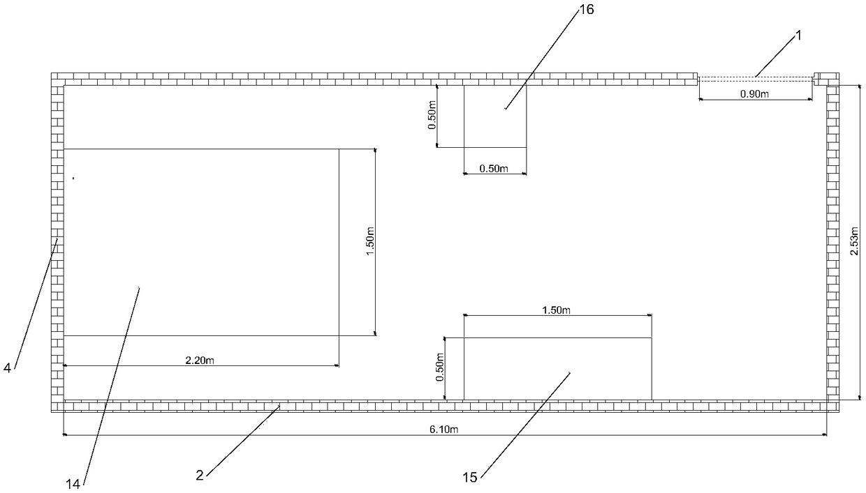 Full-scale cabin fire spreading and flashover simulation experimental device and experimental method thereof