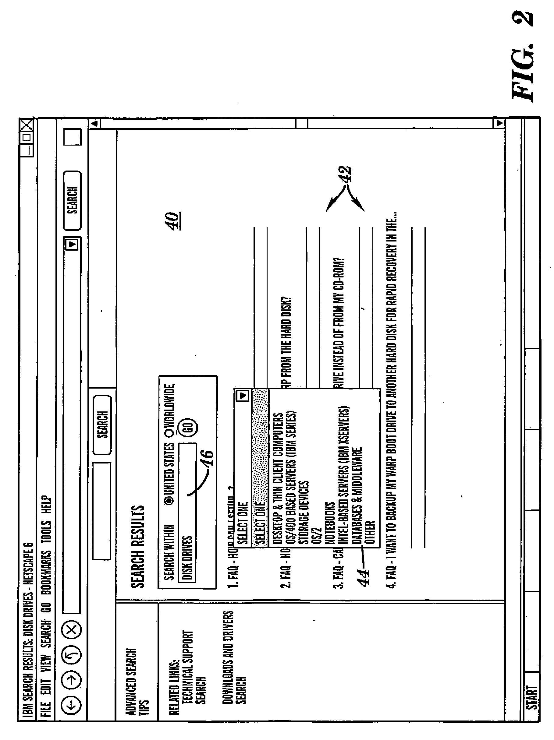 System and computer readable medium for generating refinement categories for a set of search results