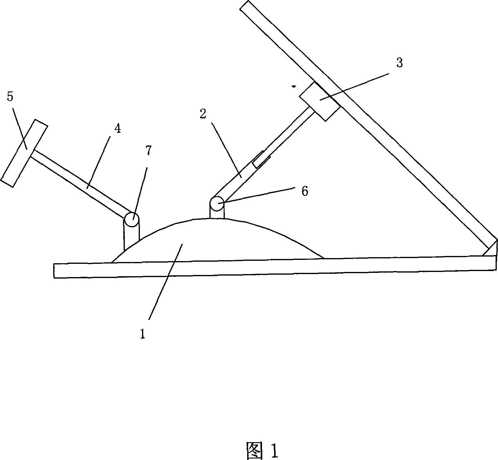 Vehicle mounted supporting device