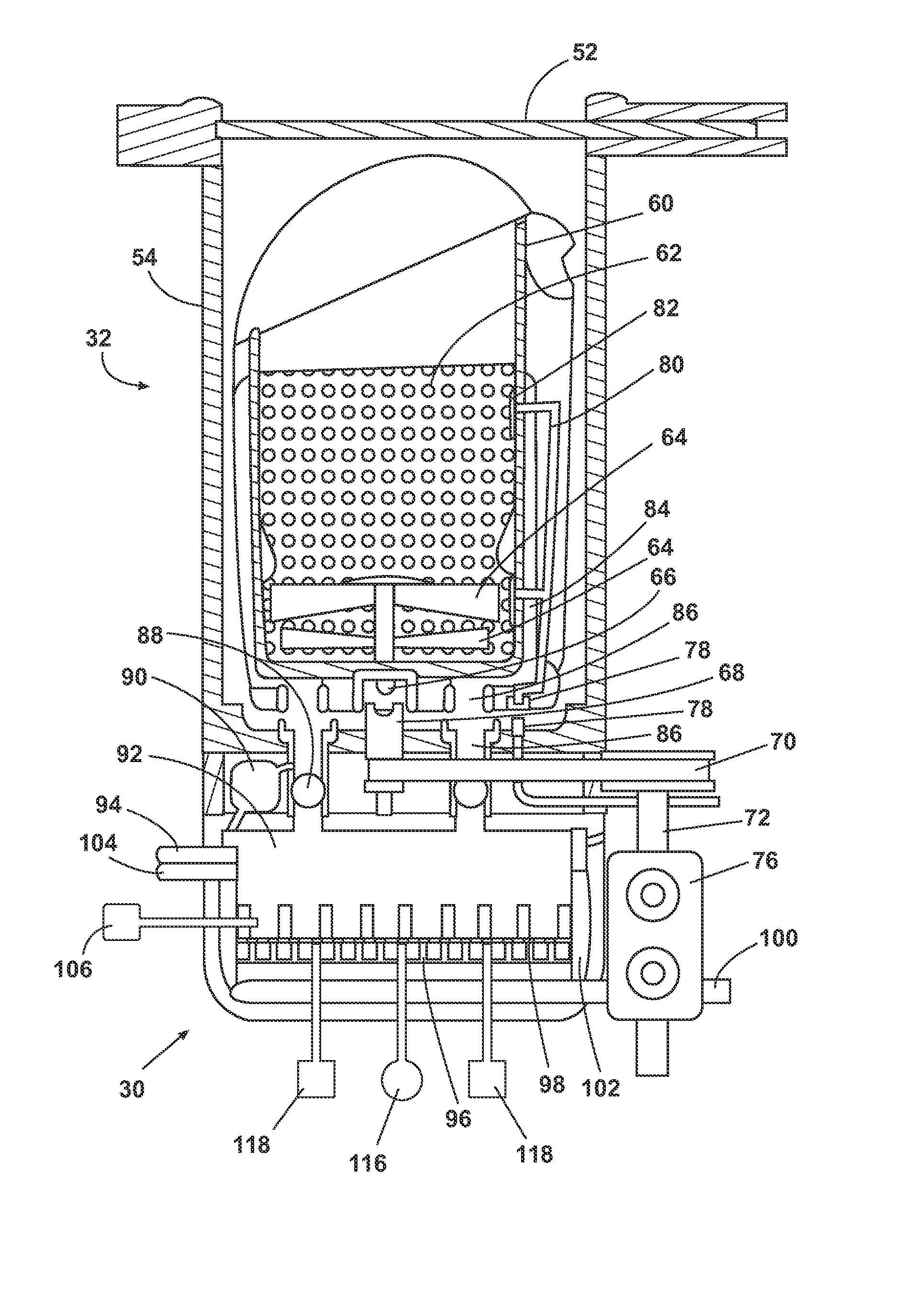 Device and Process for Processing Organic Waste