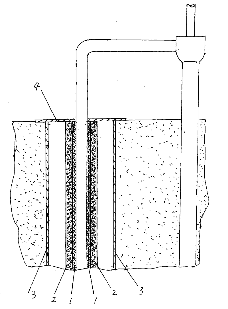 Partial heating and insulation device for crude oil cold transportation pipeline passing through the frozen layer vertically