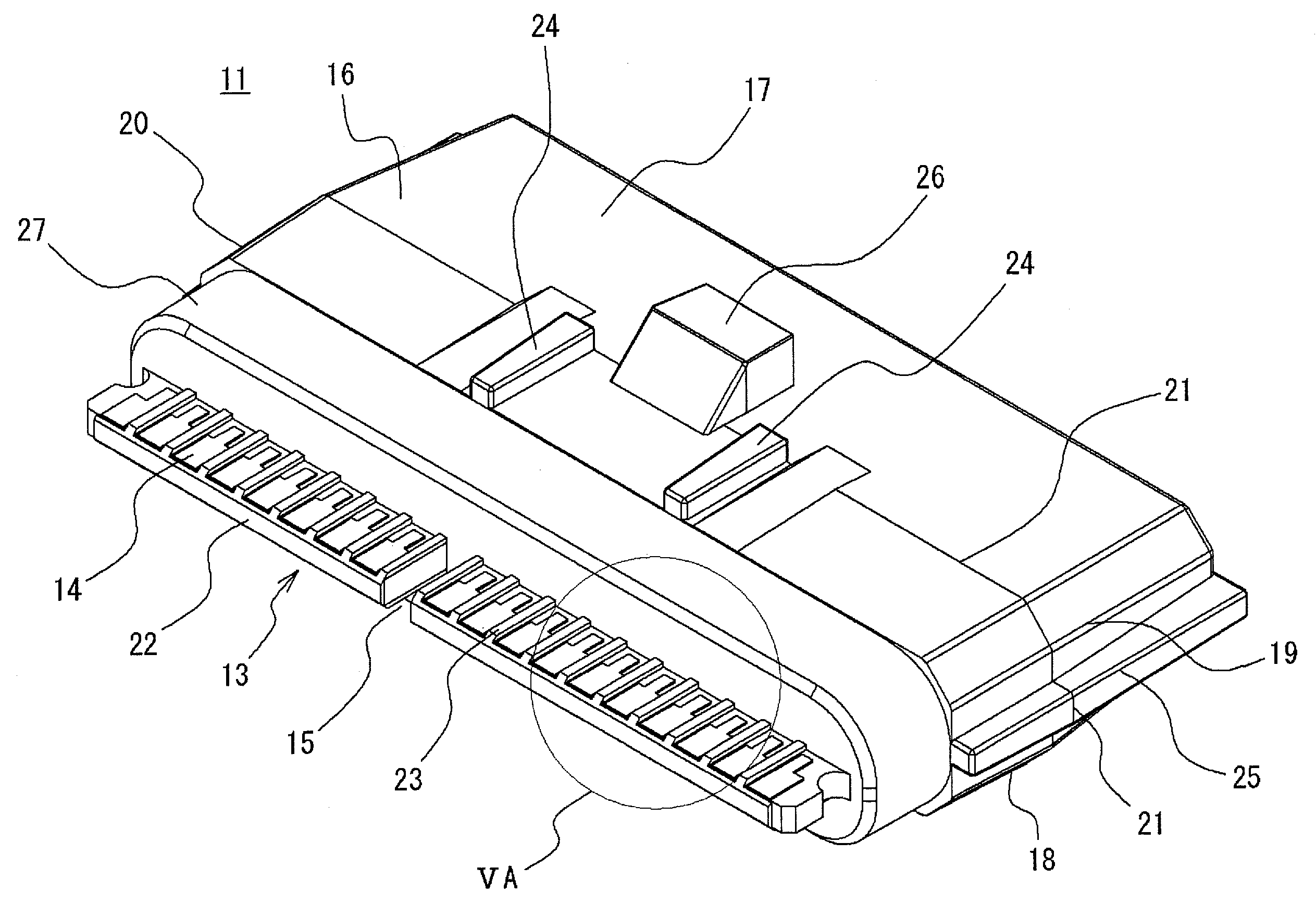 Card member, card edge connector, and method for manufacturing card member