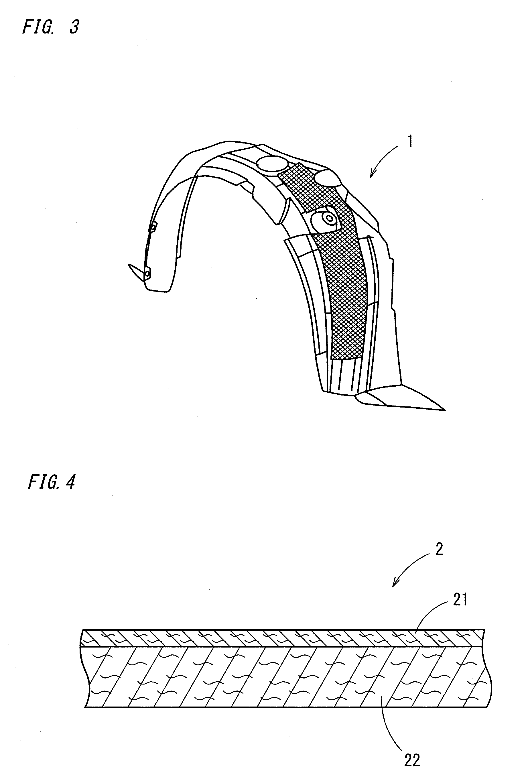 Fender liner and method for producing the same