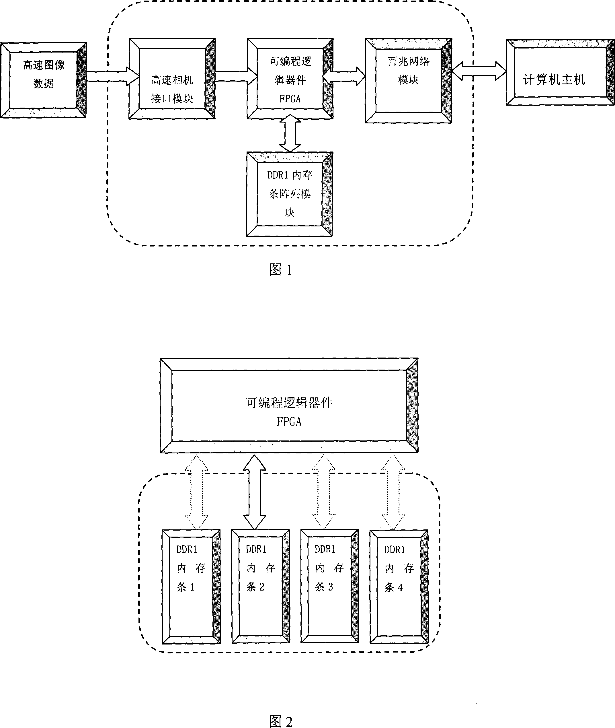 High speed image recording method based on memory array