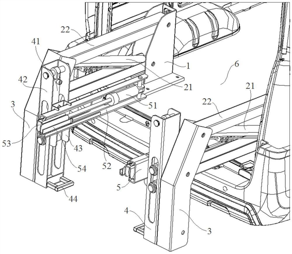 Loading and unloading device, vehicle and vehicle loading and unloading method