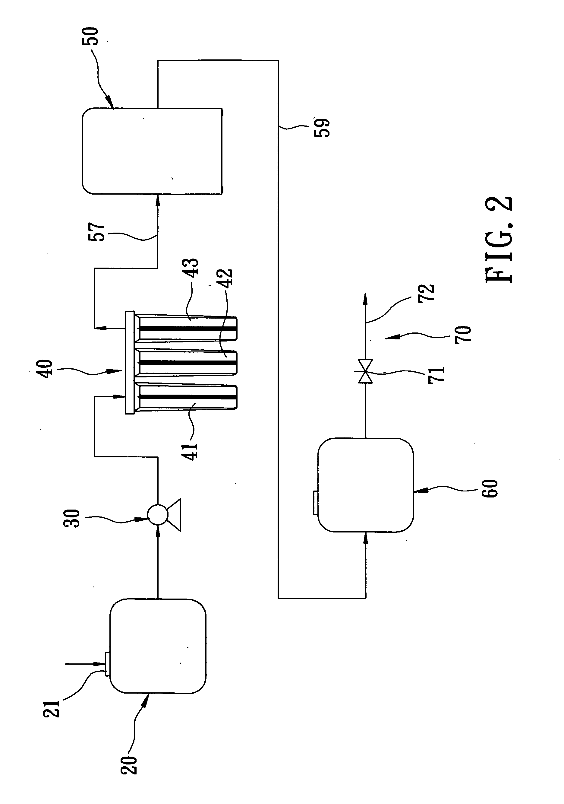 Water-treating device capable of supplying calcium