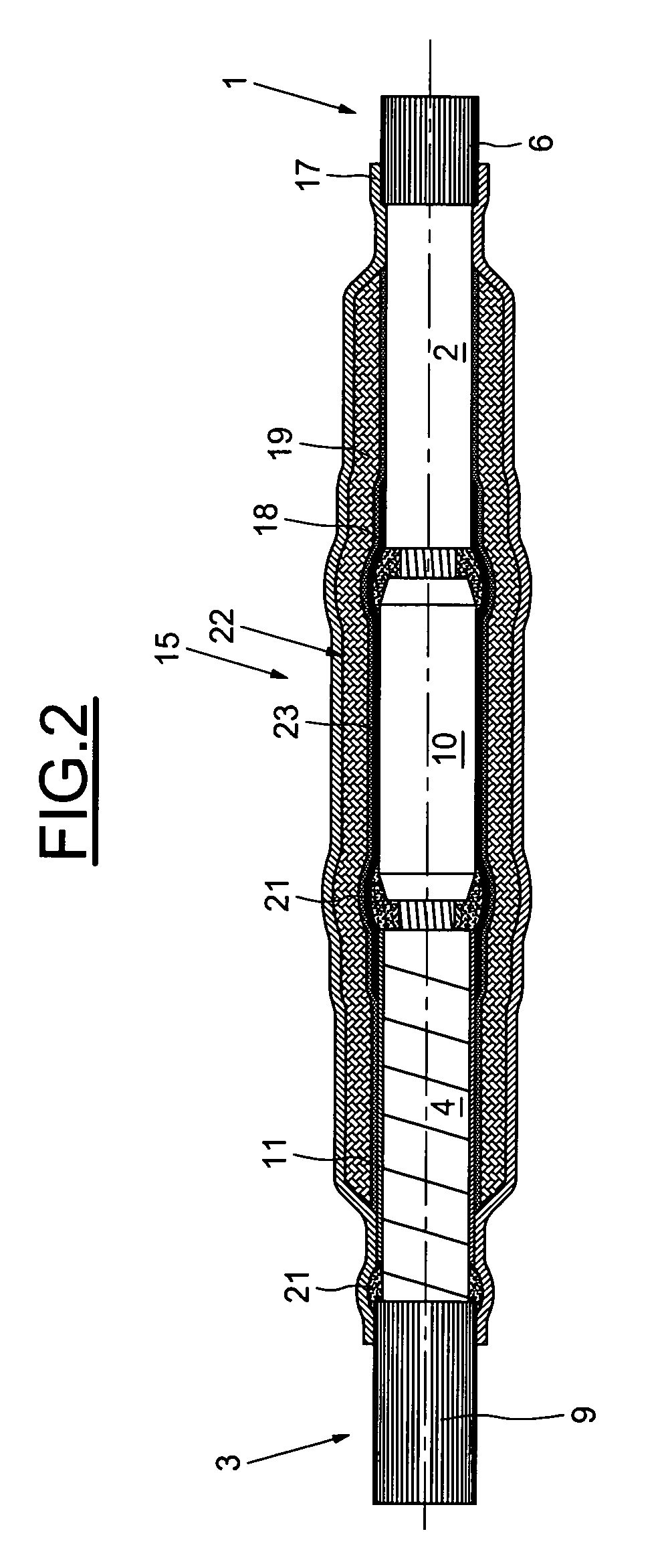 Protection device for power cables with impregnated-paper-based insulation