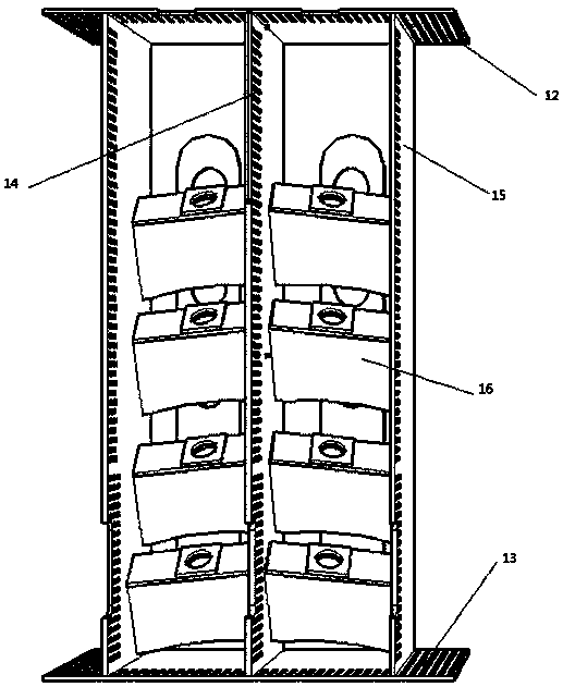 Manufacturing method for multi-module multi-layer bolted anchoring beam