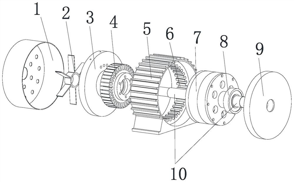 Array type double-stator motor