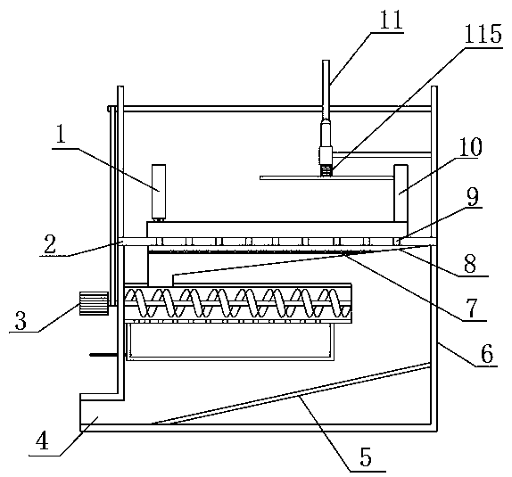 Filter pressing device for purifying cobaltous hydroxide