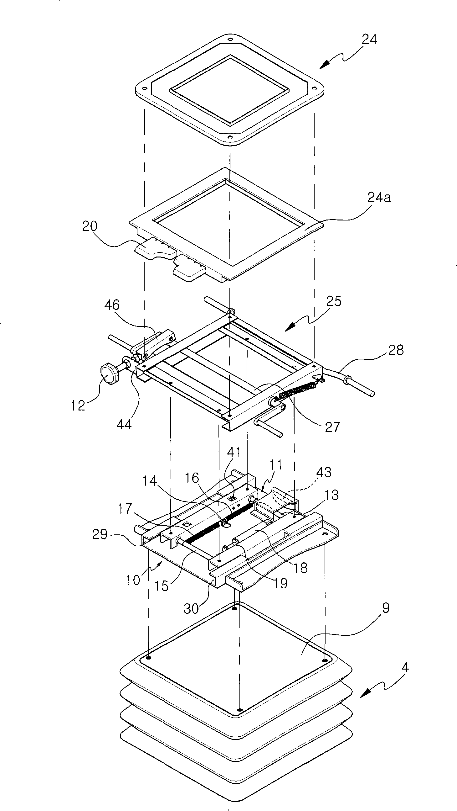 Seat for heavy equipment having buffer means in forward and backward directions